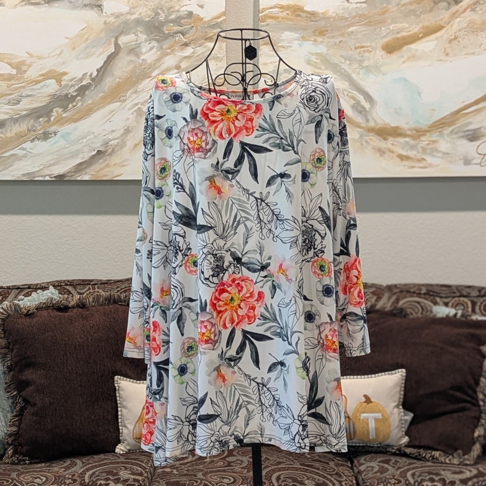 Floral Print Women's Top